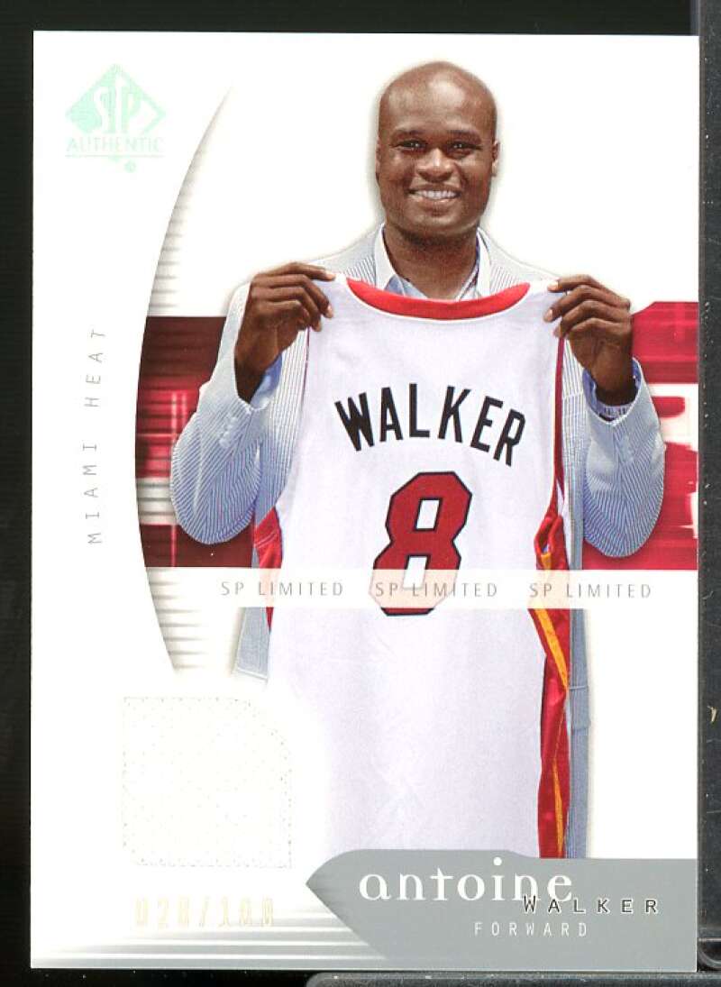 Antoine Walker Card 2005-06 SP Authentic Limited Warm Ups #4  Image 1