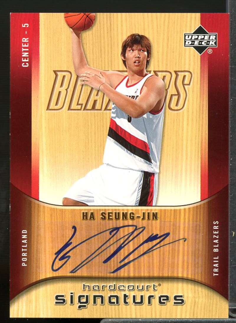 Ha Seung-Jin Card 2005-06 Upper Deck Hardcourt Signatures #HS  Image 1