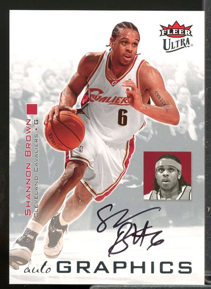 Shannon Brown Ultra Rookie Card 2007-08 Ultra SE Autographics Black #AUSB  Image 1