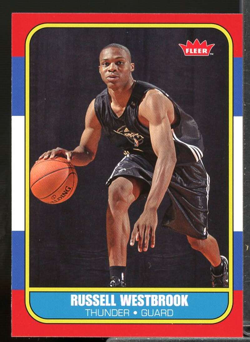 Russell Westbrook Rookie Card 2008-09 Fleer 1986-87 Rookies #86R166  Image 1