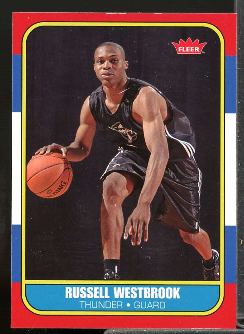 Russell Westbrook Rookie Card 2008-09 Fleer 1986-87 Rookies Glossy #86R166  Image 1