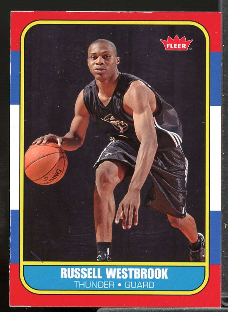 Russell Westbrook Rookie Card 2008-09 Fleer 1986-87 Rookies Glossy #86R166  Image 1
