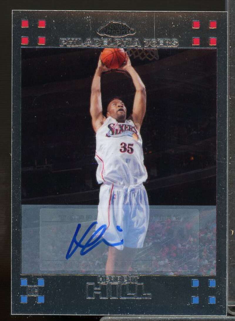 Herbert Hill Rookie Card 2007-08 Topps Chrome Rookie Autographs #124  Image 1