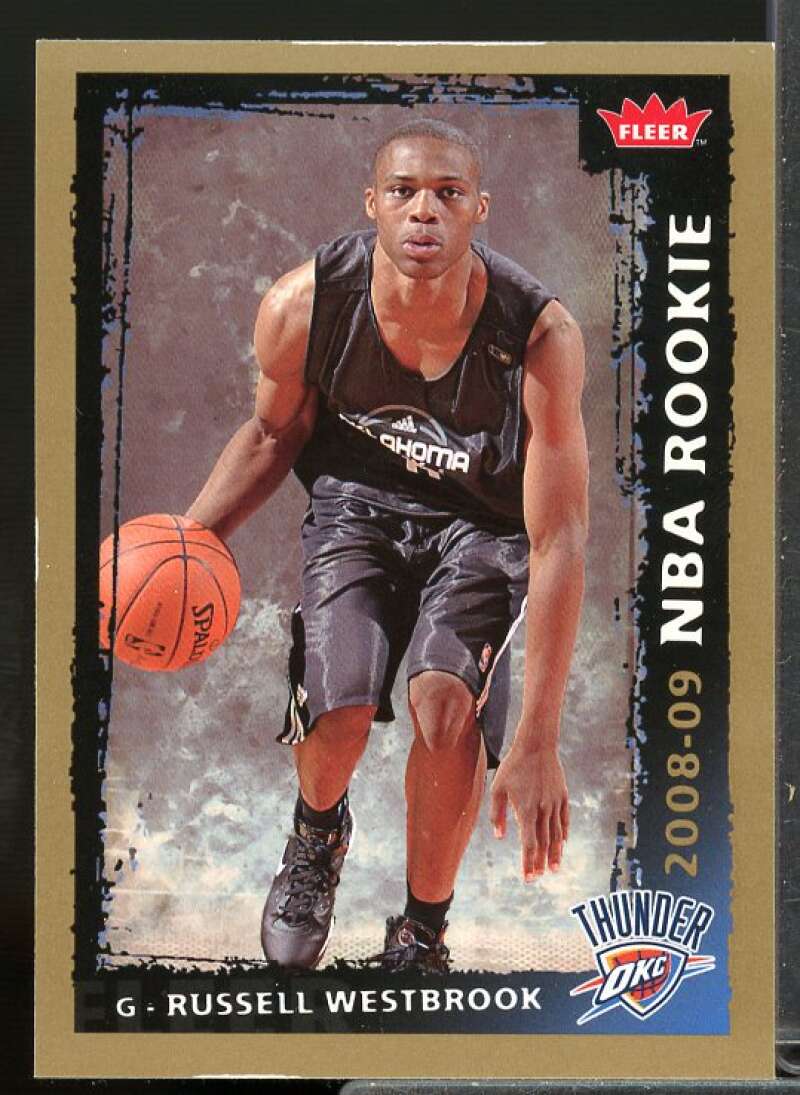 Russell Westbrook Rookie Card 2008-09 Fleer Glossy #204  Image 1