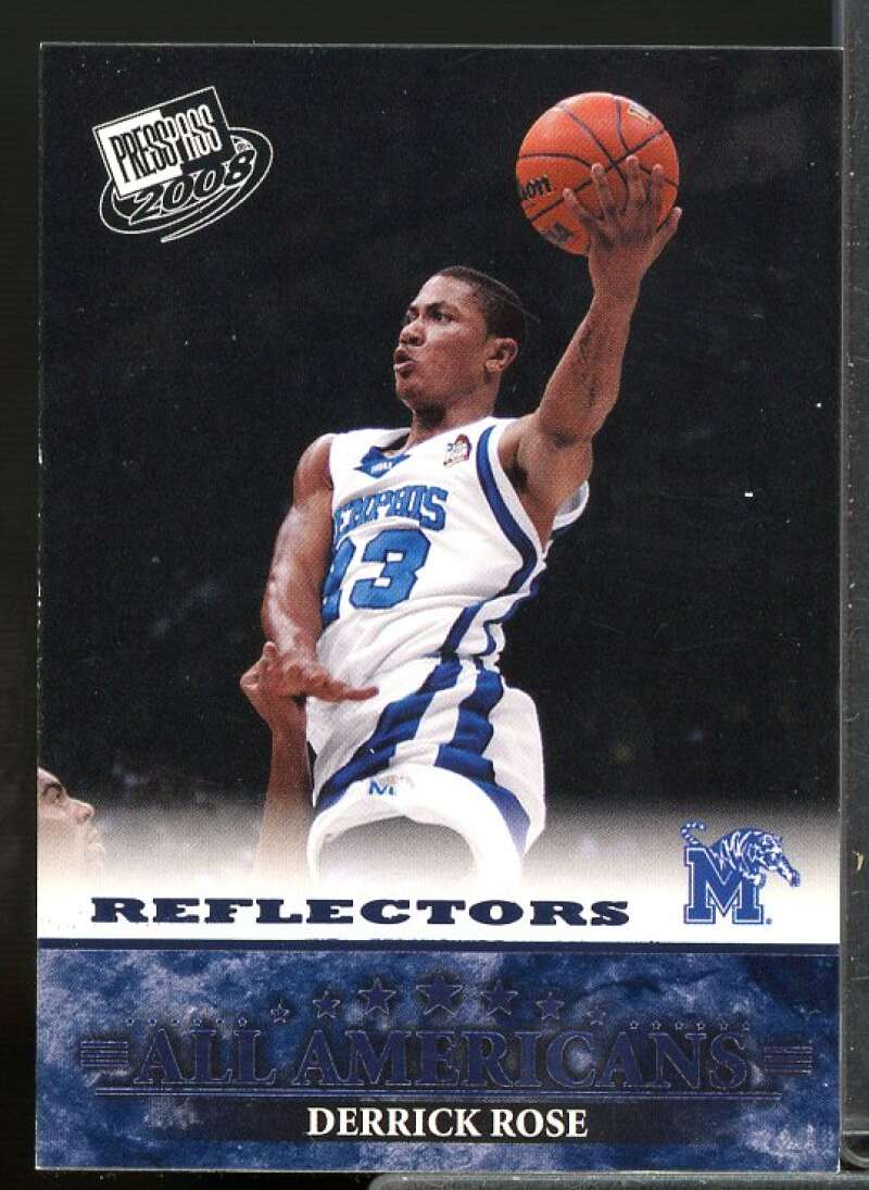 Derrick Rose AA Rookie Card 2008 Press Pass Reflectors Blue #45  Image 1
