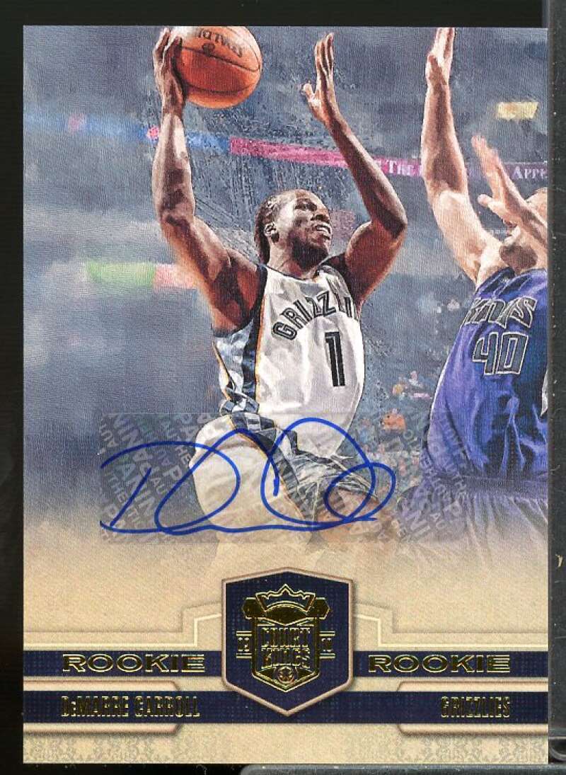 DeMarre Carroll AU Rookie Card 2009-10 Court Kings #138  Image 1