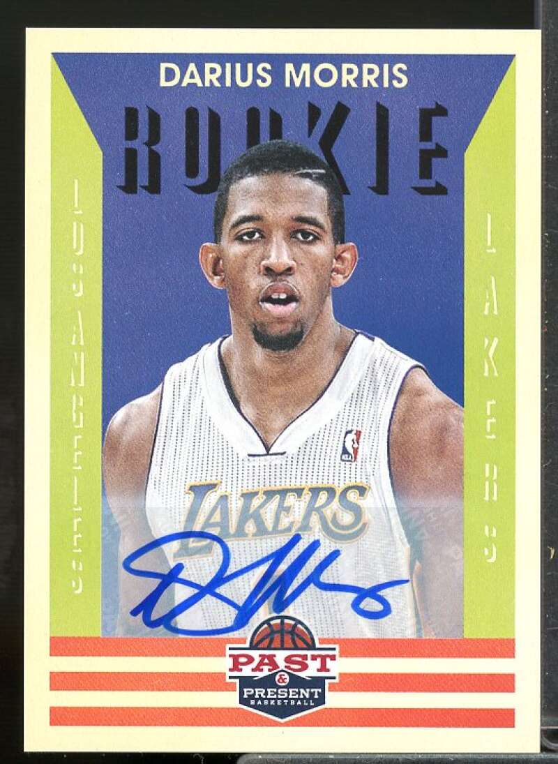 Darius Morris Rookie Card 2012-13 Panini Past and Present Signatures #189  Image 1