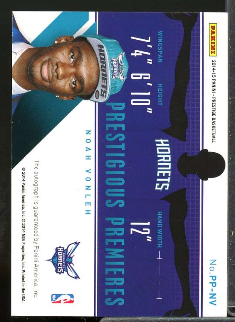 Noah Vonleh Rookie Card 2014-15 Prestige Prestigious Premieres Signatures #PPNV  Image 2