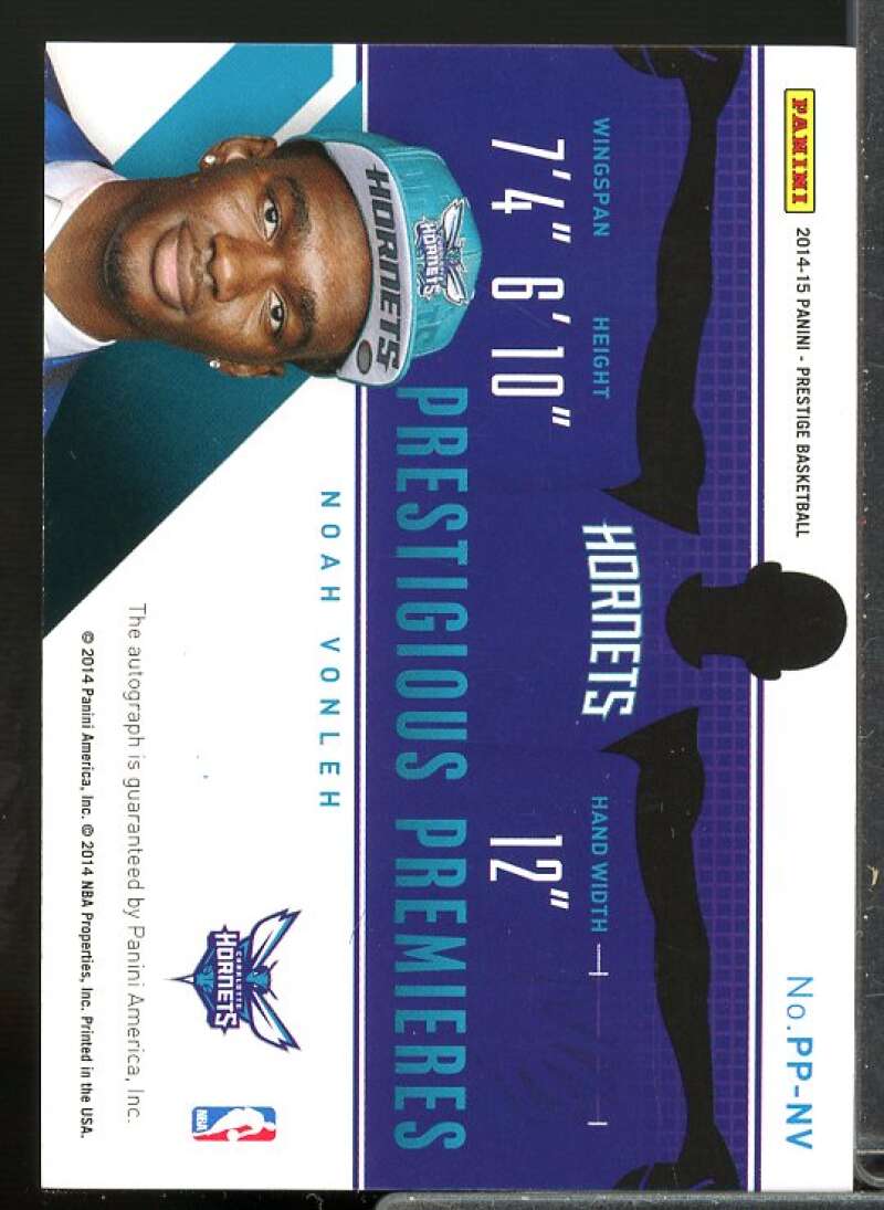 Noah Vonleh Rookie Card 2014-15 Prestige Prestigious Premieres Signatures #PPNV  Image 2