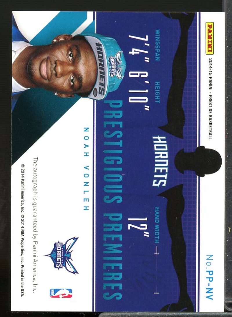 Noah Vonleh Rookie Card 2014-15 Prestige Prestigious Premieres Signatures #PPNV  Image 2