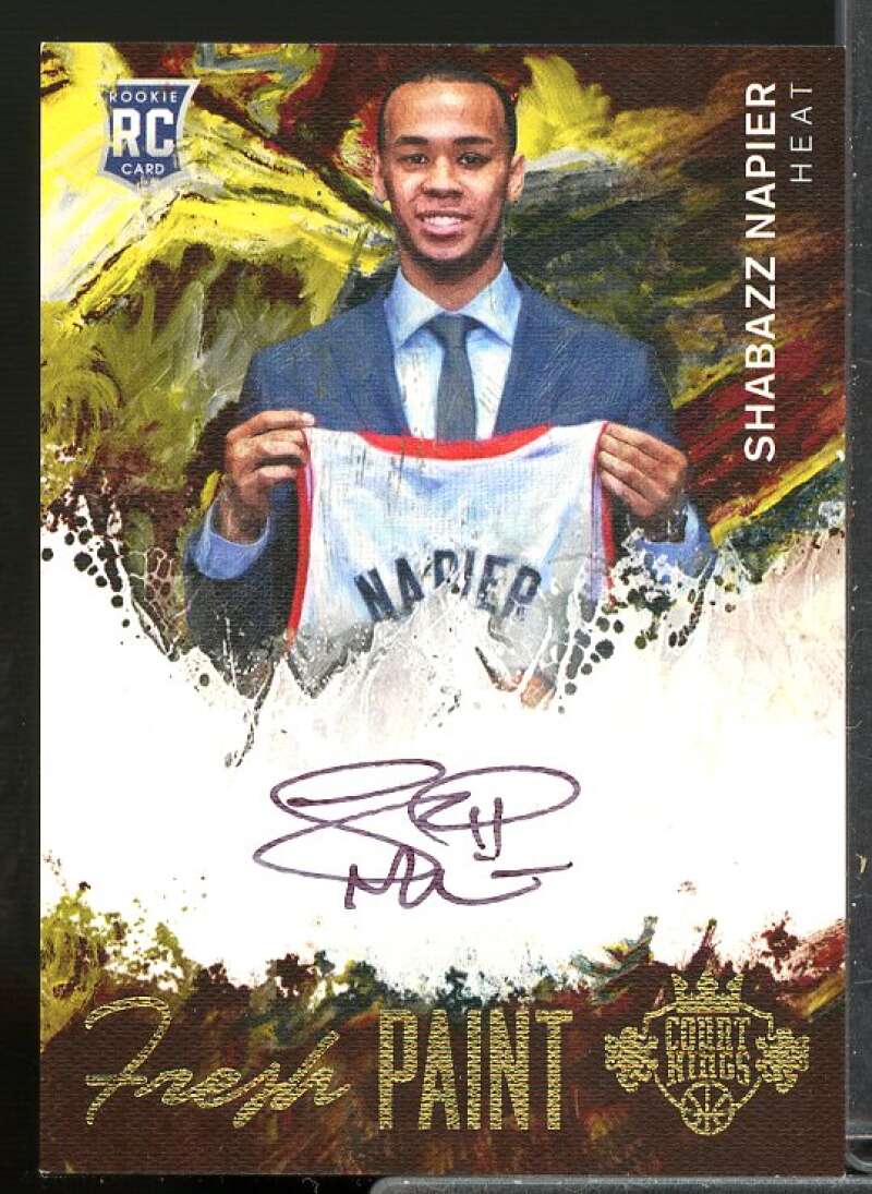 Shabazz Napier Rookie Card 2014-15 Court Kings Fresh Paint Autographs #FPSN  Image 1