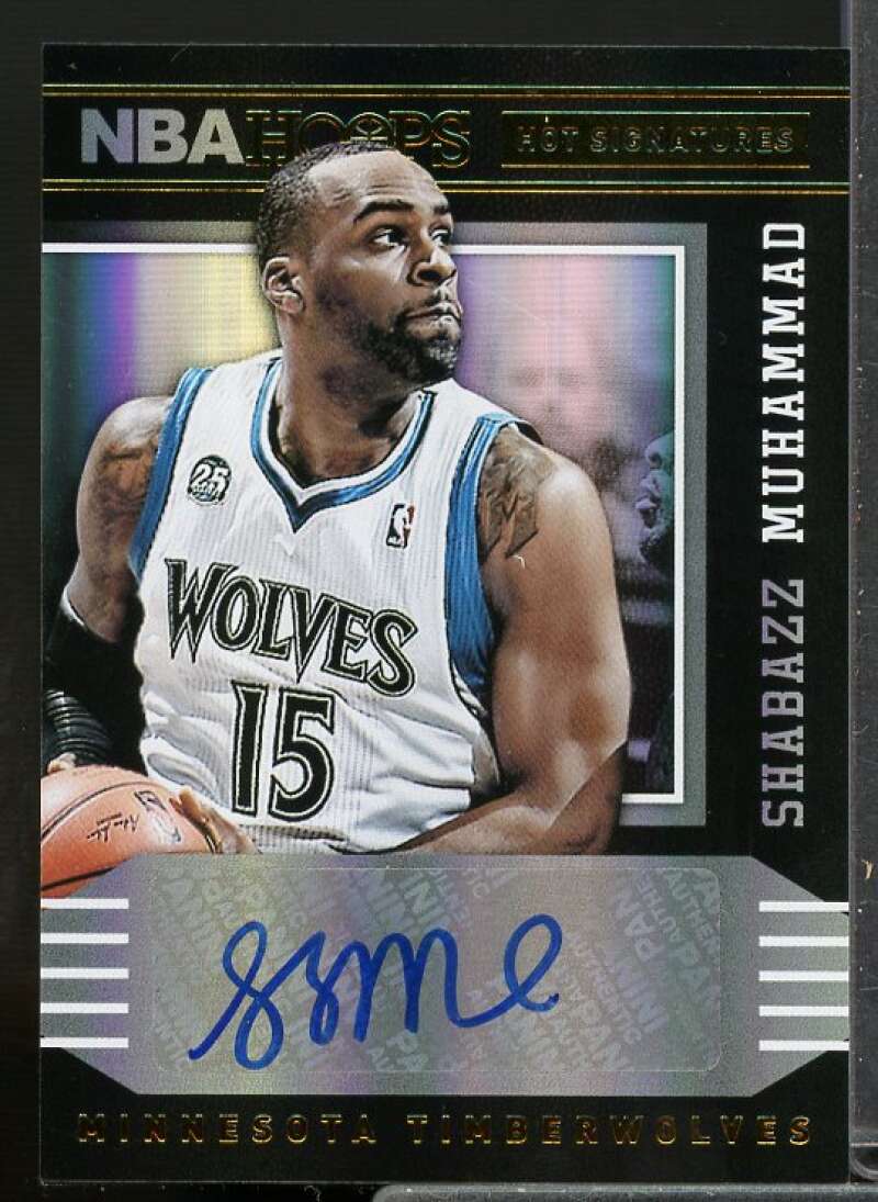 Shabazz Muhammad Rookie Card 2014-15 Hoops Hot Signatures #5  Image 1