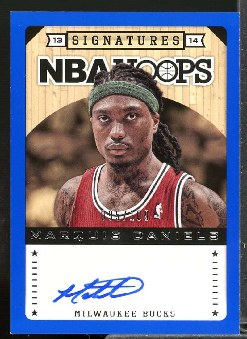Marquis Daniels Card 2013-14 Hoops Autographs #73  Image 1