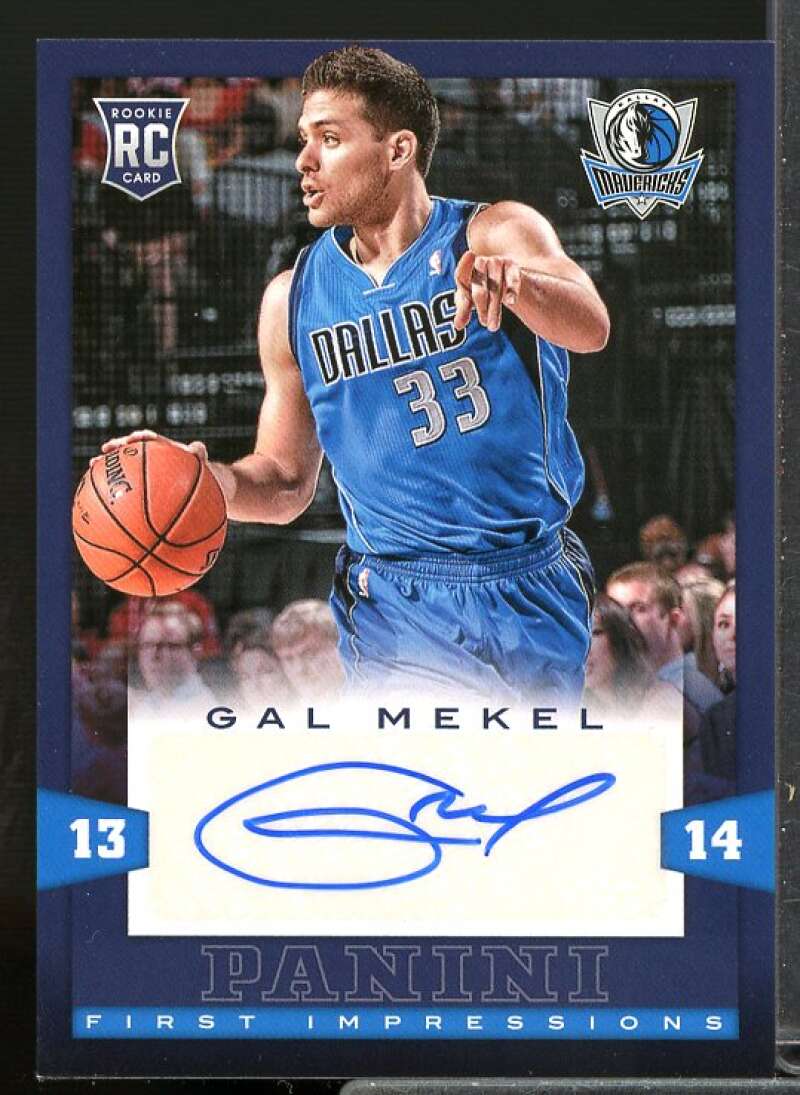 Gal Mekel Rookie Card 2013-14 Panini First Impressions Autographs #3  Image 1