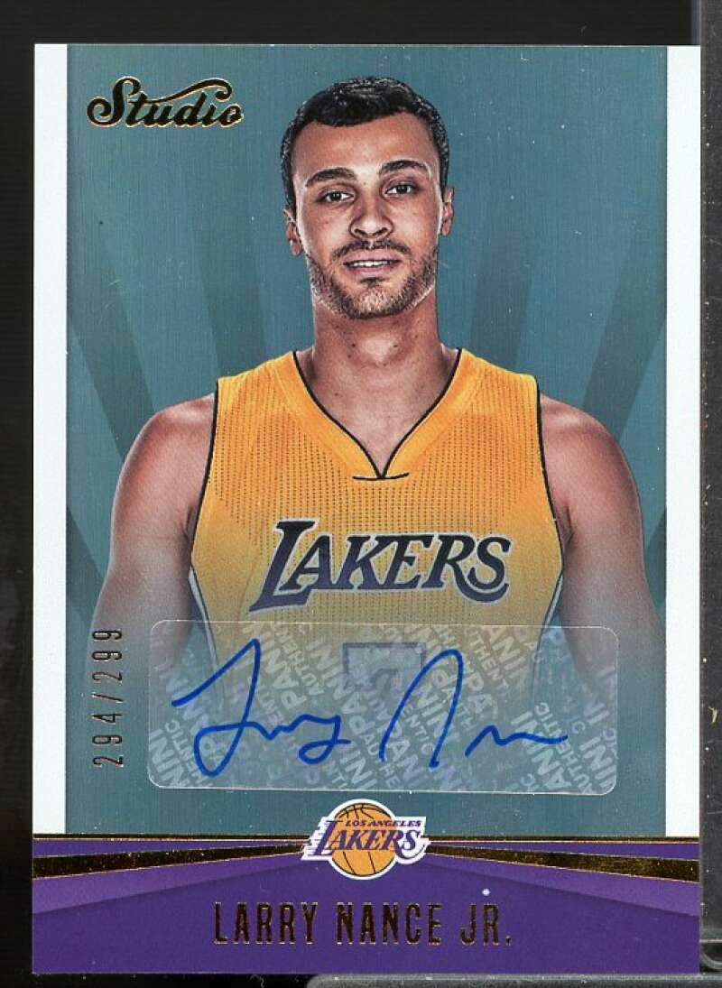 Larry Nance Jr. Card 2016-17 Studio Signatures #41  Image 1