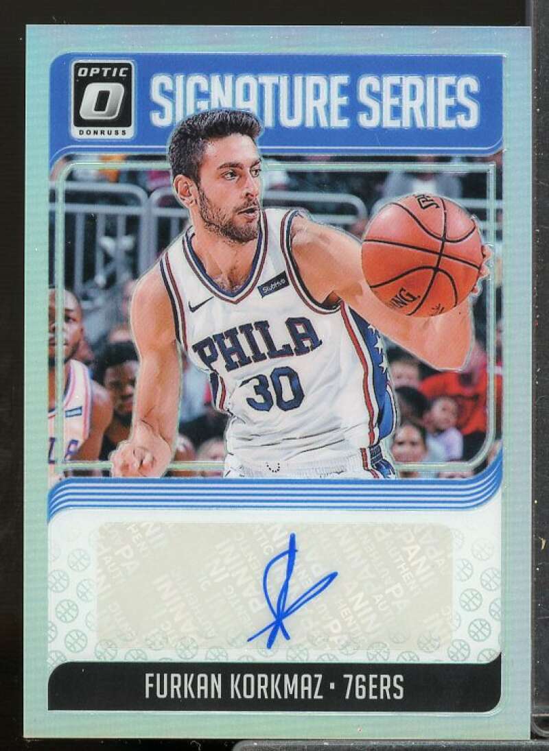 Furkan Korkmaz Card 2018-19 Donruss Optic Signature Series Holo #23  Image 1