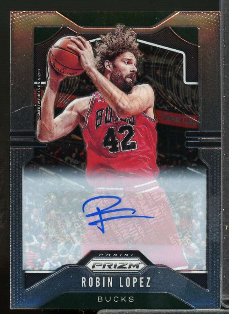 Robin Lopez Card 2019-20 Panini Prizm Signatures #206  Image 1