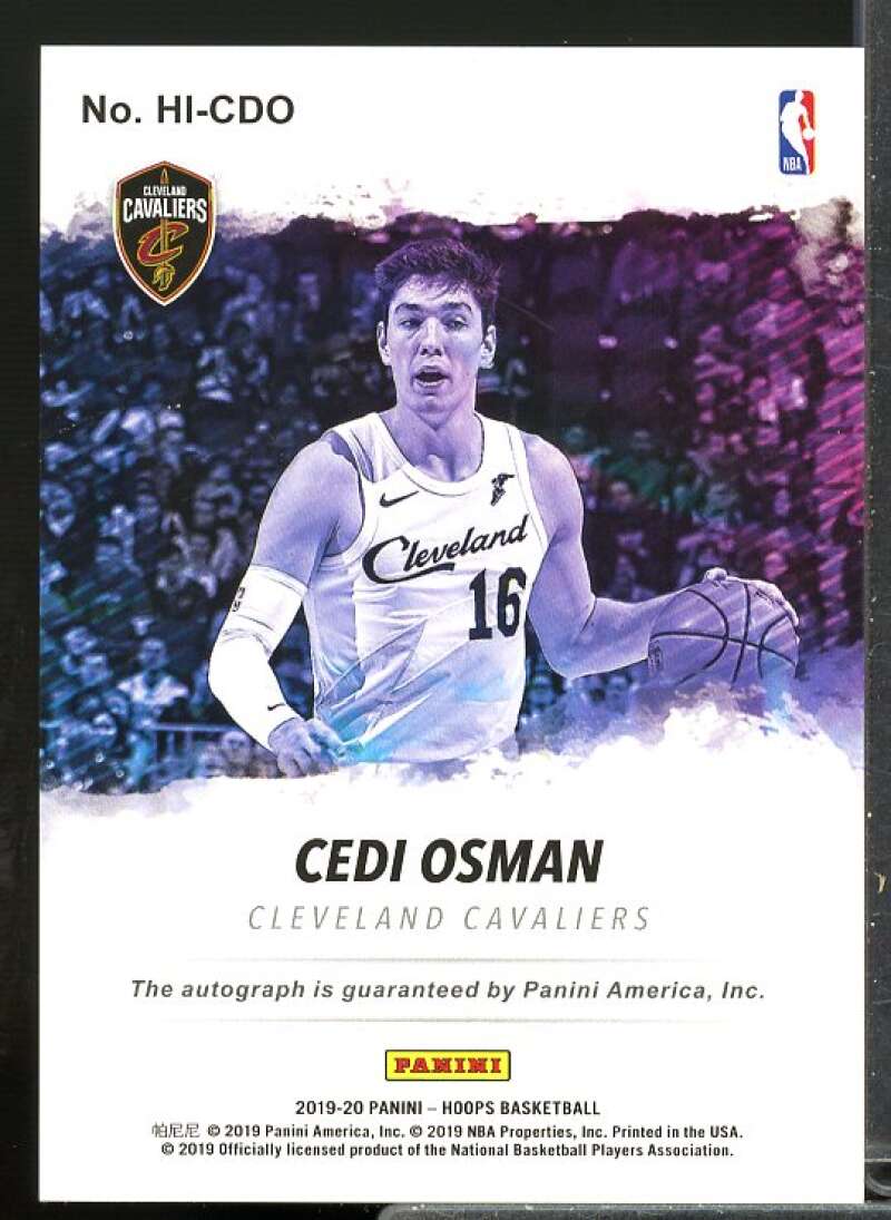 Cedi Osman Card 2019-20 Hoops Hoops Ink #14  Image 2