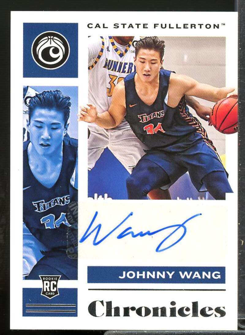 Johnny Wang 2021 Panini Chronicles Draft Picks Chronicles Rookie Signatures #22  Image 1