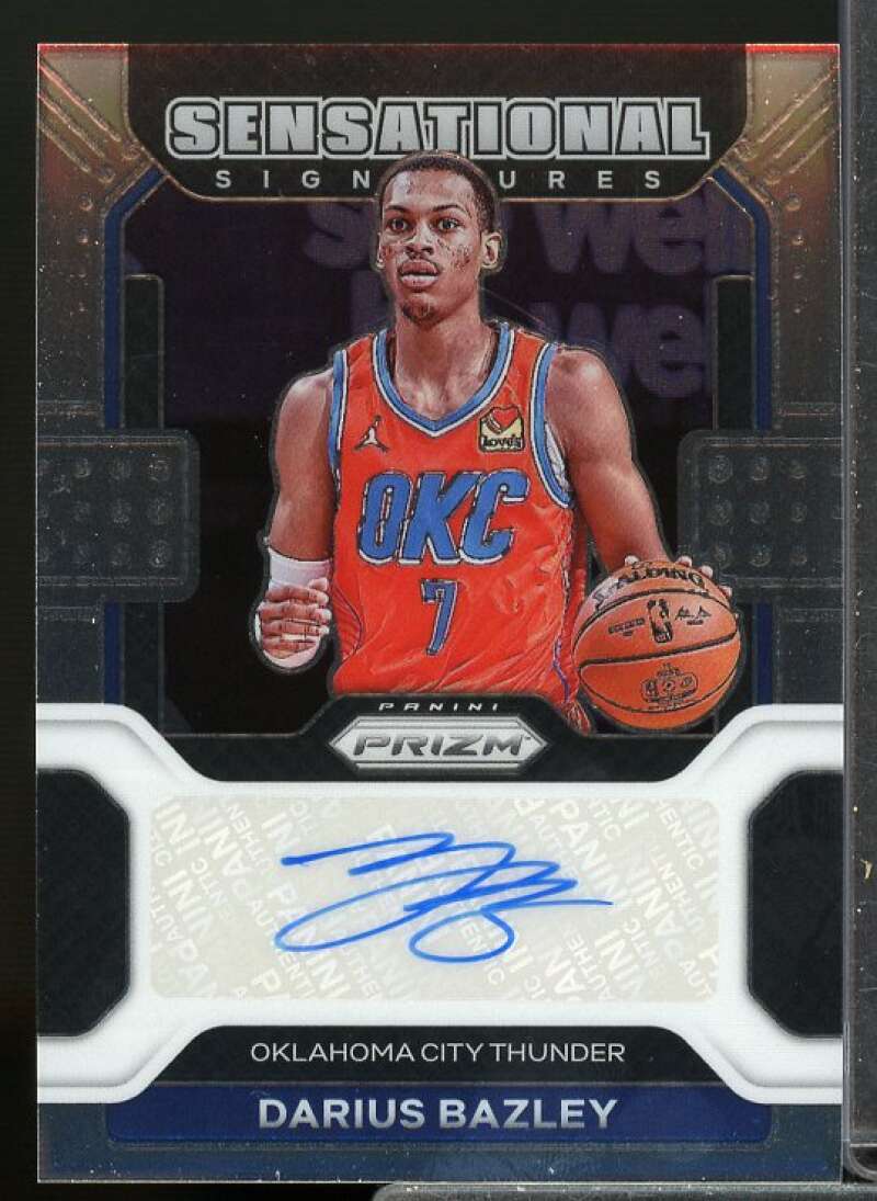 Darius Bazley Card 2021-22 Panini Prizm Sensational Signatures #1  Image 1