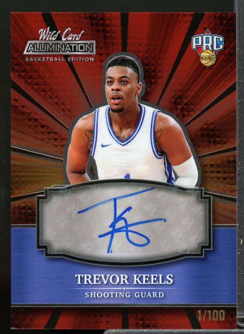 Autograph Rookie Card 2022 Wild Card Alumination Trevor Keels #ABC-A  Image 1