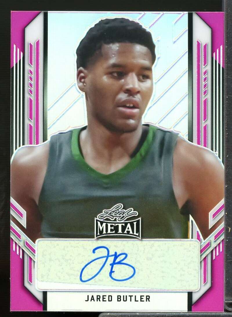 Jared Butler Rookie Card 2021-22 Leaf Metal Portrait Pink #PAJB1  Image 1