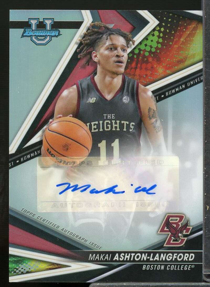 Makai Ashton-Langford 2022 Bowman's Best University Best of '22 AU Ref #BOAMAL  Image 1