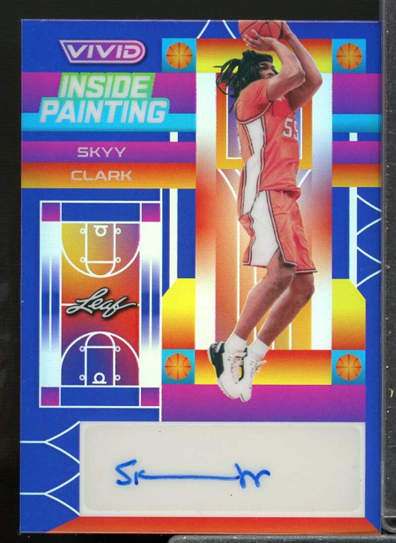 Skyy Clark Rookie Card 2023 Leaf Vivid Inside Painting #IP-SCI  Image 1