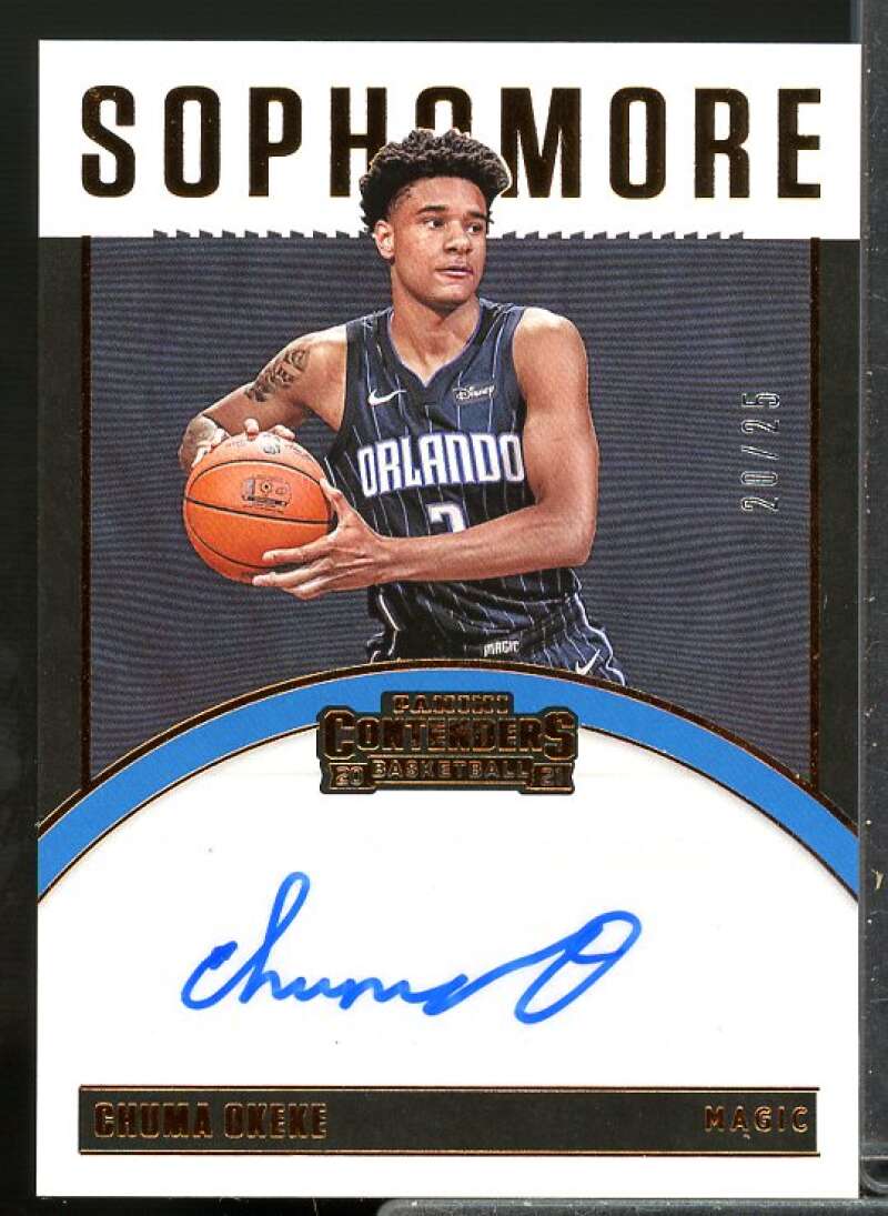 Chuma Okeke 2020-21 Panini Contenders Sophomore Contenders Autographs Bronze #1  Image 1