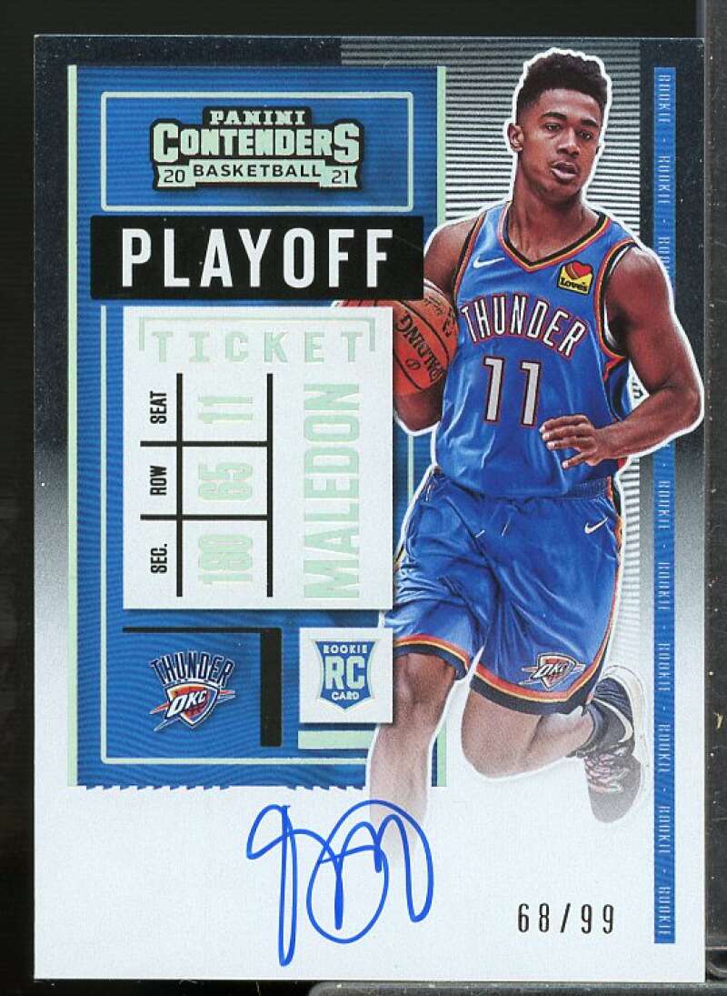 Theo Maledon AU 2020 Contenders Photo Variation Autographs Playoff Ticket #118  Image 1
