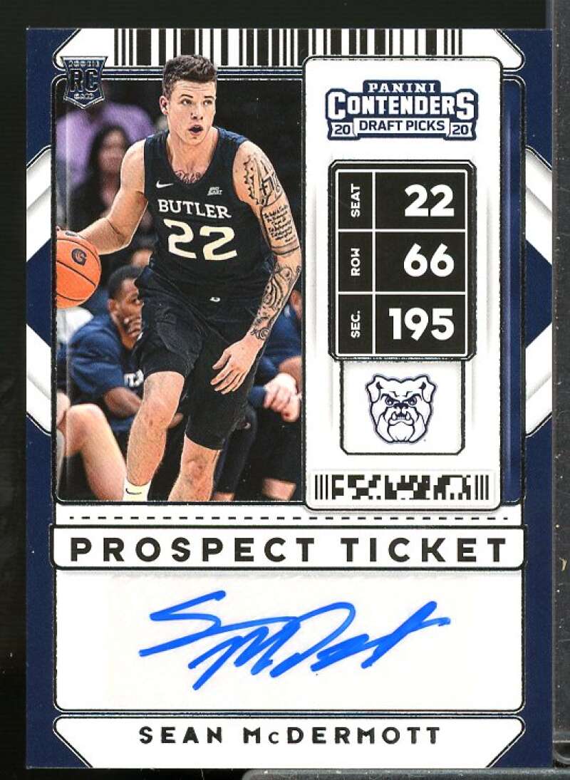 Sean McDermott AU Rookie Card 2020-21 Panini Contenders Draft Picks #119  Image 1