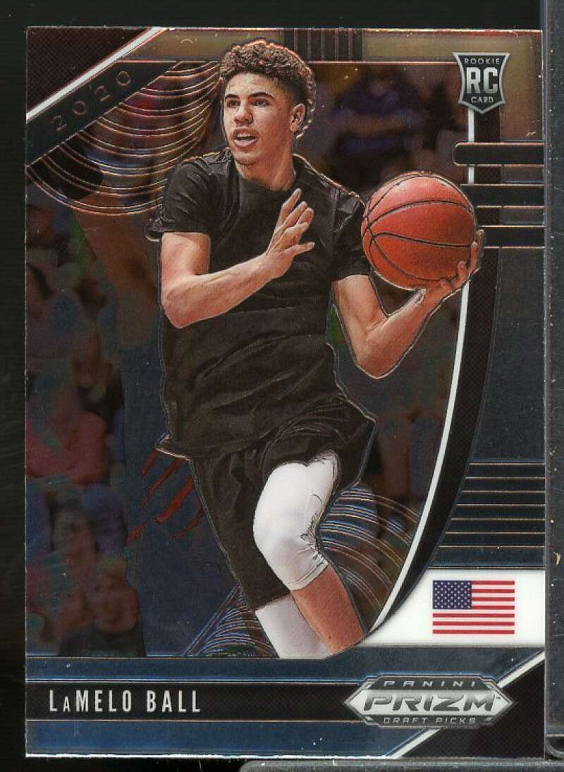 LaMelo Ball Rookie Card 2020-21 Panini Prizm Draft Picks #3  Image 1