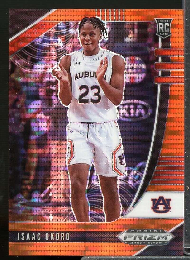 Isaac Okoro Rookie 2020-21 Panini Prizm Draft Picks Prizms Orange Pulsar #44  Image 1