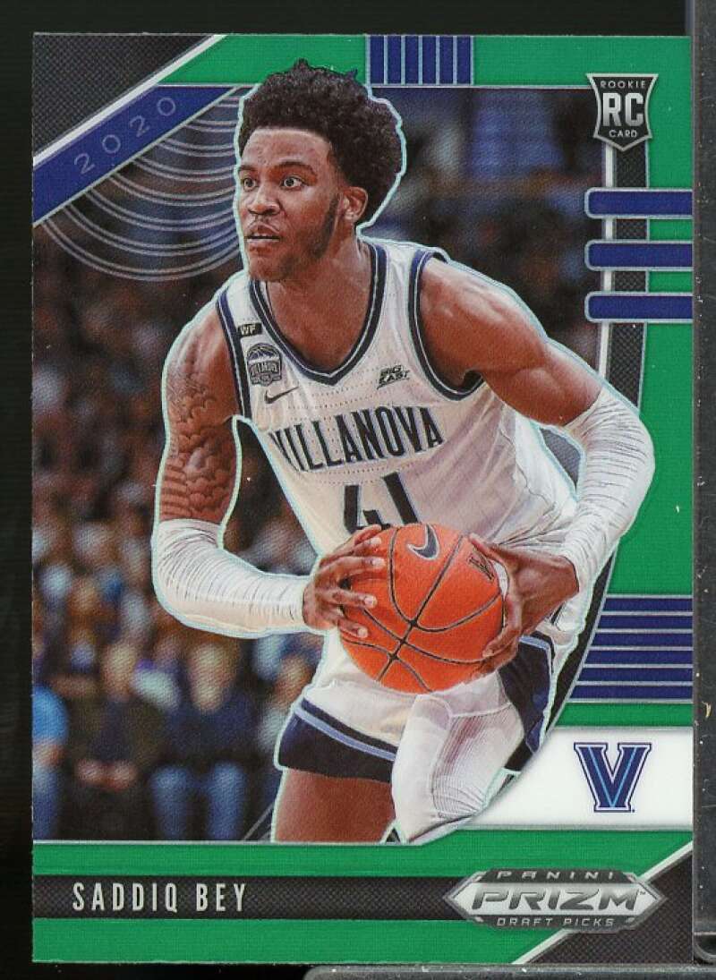 Saddiq Bey Rookie Card 2020-21 Panini Prizm Draft Picks Prizms Green #19  Image 1