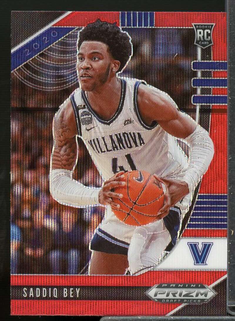 Saddiq Bey Rookie Card 2020-21 Panini Prizm Draft Picks Prizms Ruby Wave #19  Image 1