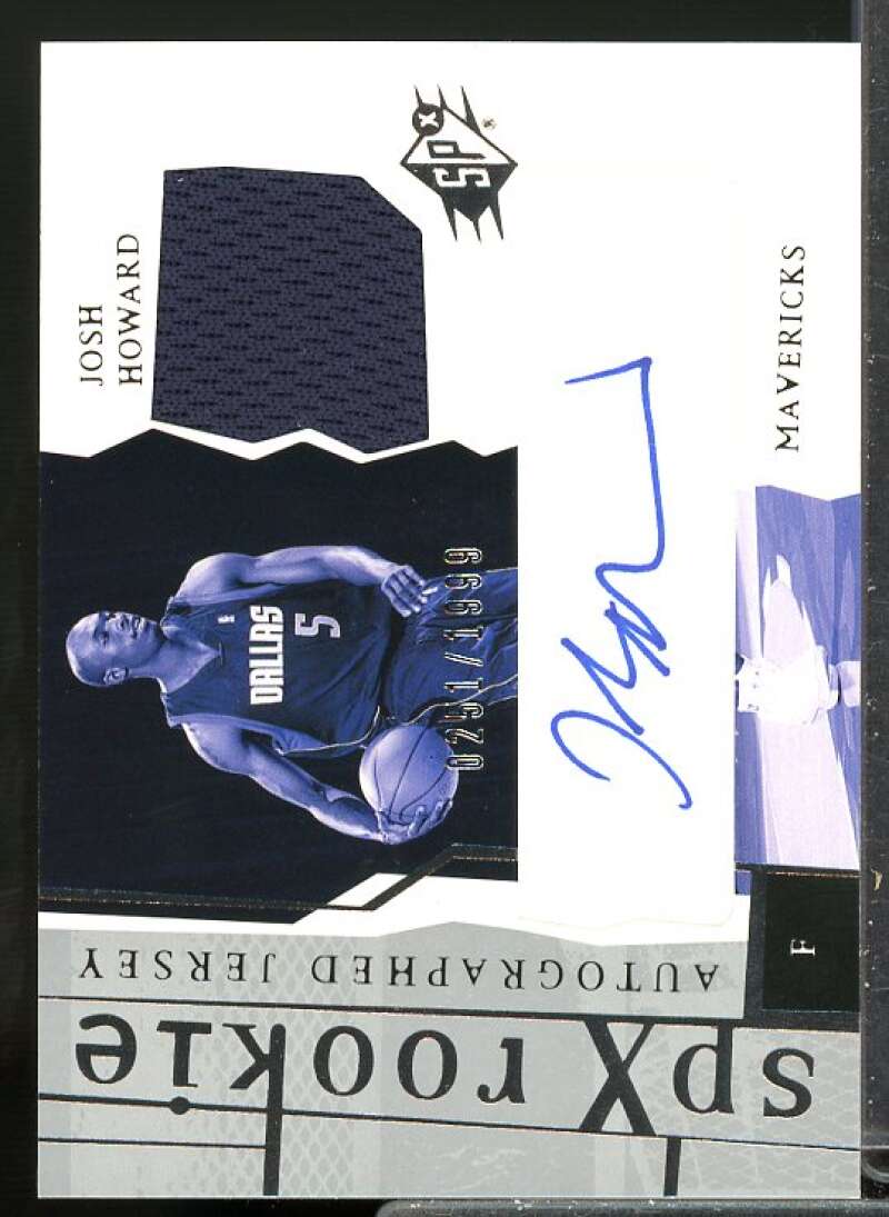 Josh Howard JSY AU Rookie Card 2003-04 SPx #176  Image 1