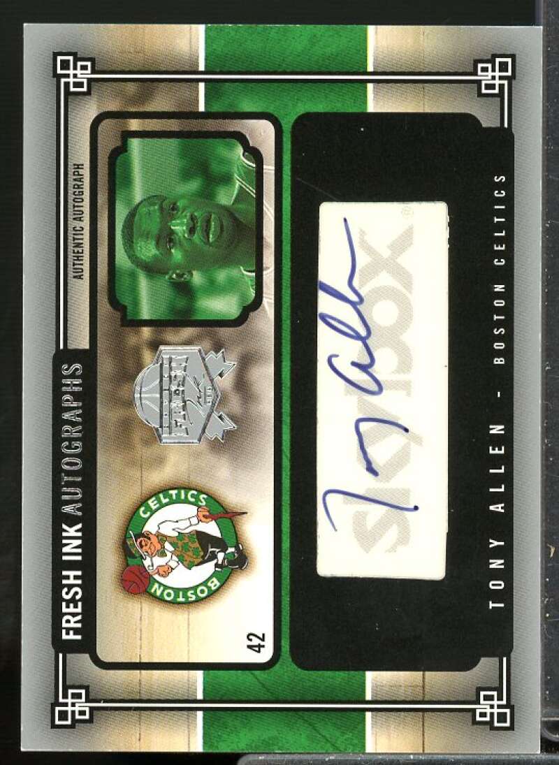 Tony Allen Card 2004-05 SkyBox Fresh Ink Autographs 99 #TA  Image 1