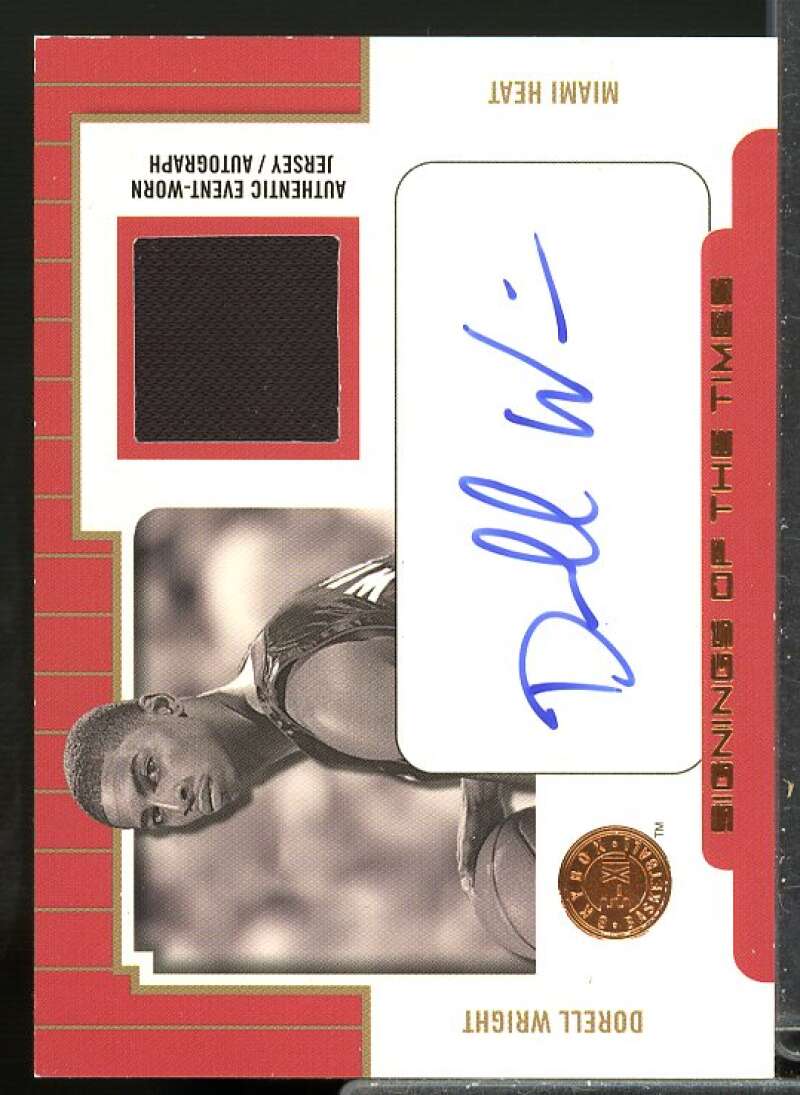 Dorell Wright Card 2004-05 E-XL Signings of the Times 50 #DW  Image 1