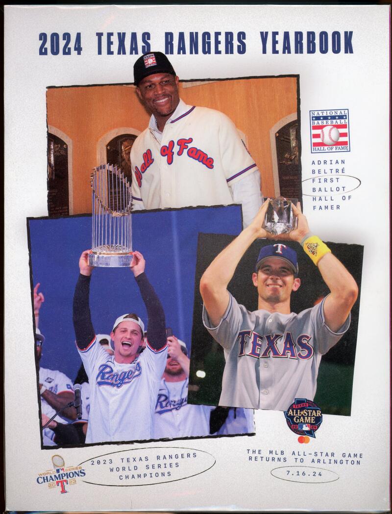 MLB Texas Rangers 2024 Yearbook All-Star Game Magazine  Image 1