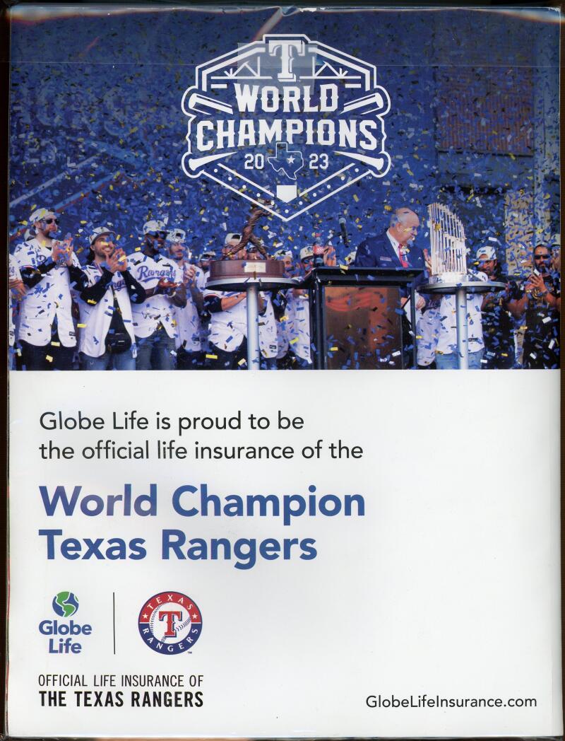 MLB Texas Rangers 2024 Yearbook All-Star Game Magazine  Image 2