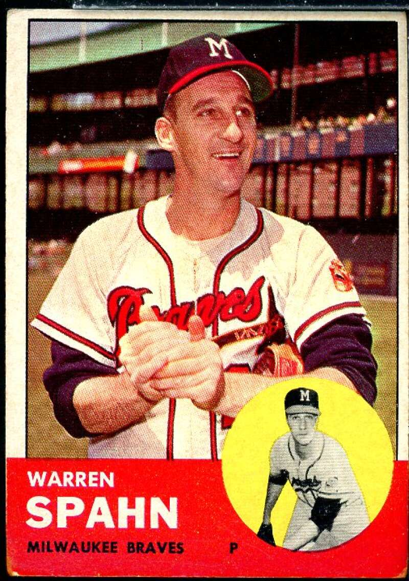 Warren Spahn (colored) Card 1963 Topps #320  Image 1