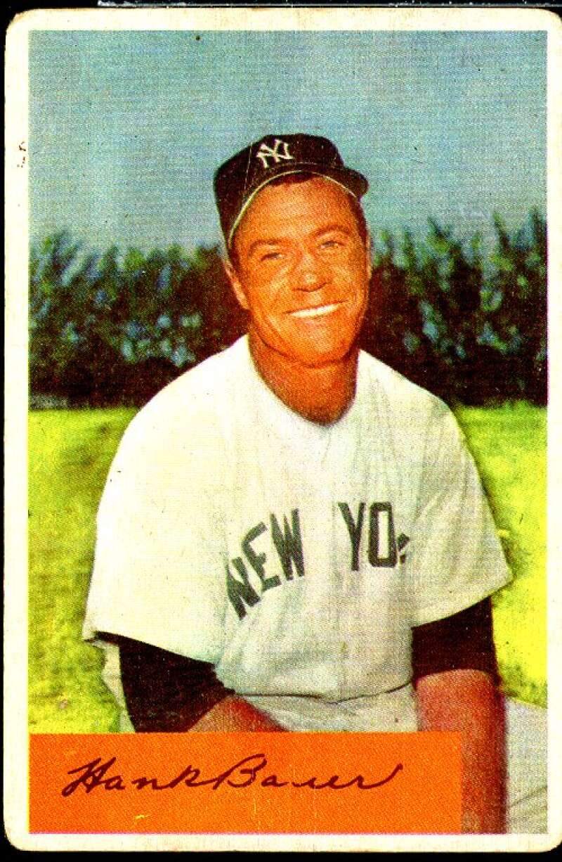 Hank Bauer Card 1954 Bowman #129  Image 1