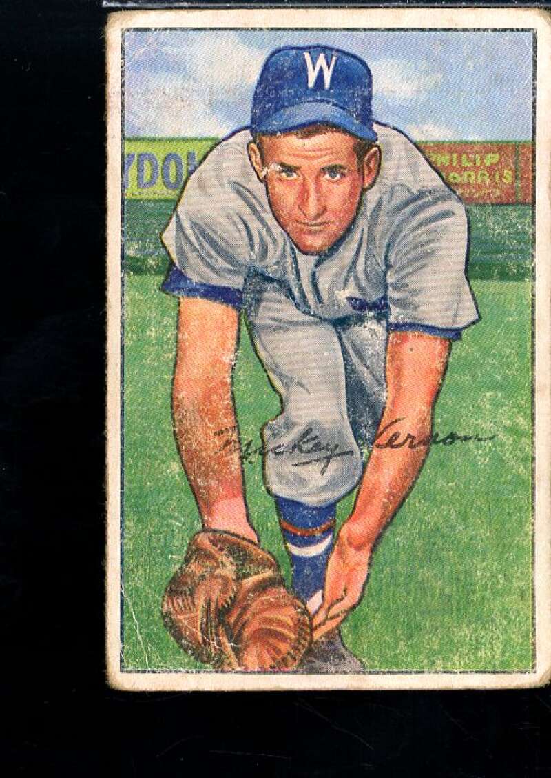 Mickey Vernon Card 1952 Bowman #87  Image 1