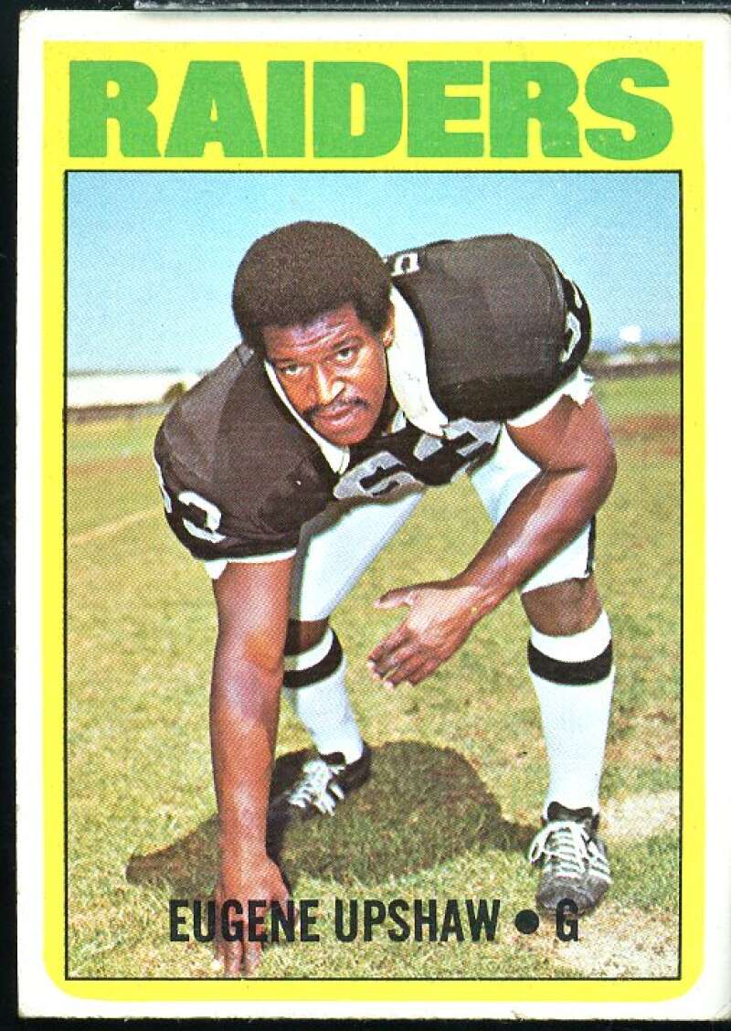 Gene Upshaw Rookie Card 1972 Topps #186  Image 1