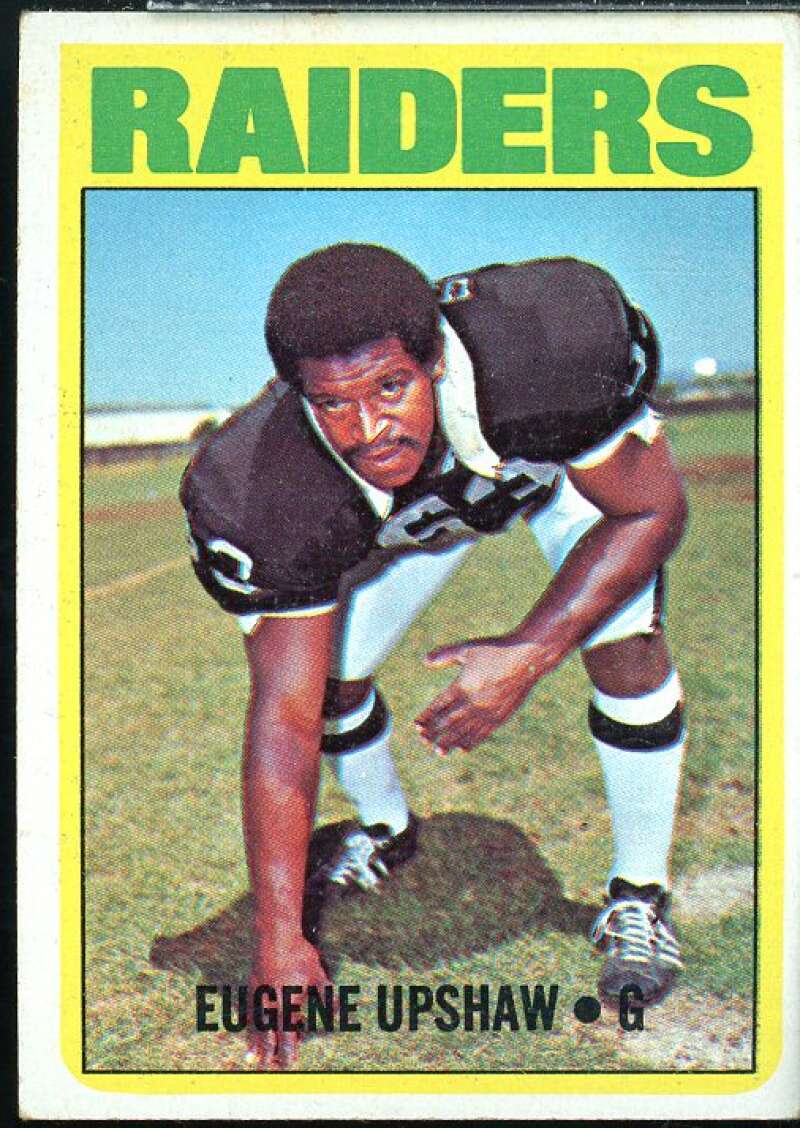 Gene Upshaw Rookie Card 1972 Topps #186  Image 1