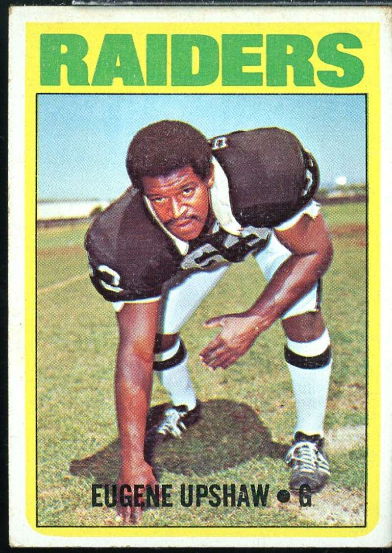 Gene Upshaw Rookie Card 1972 Topps #186  Image 1