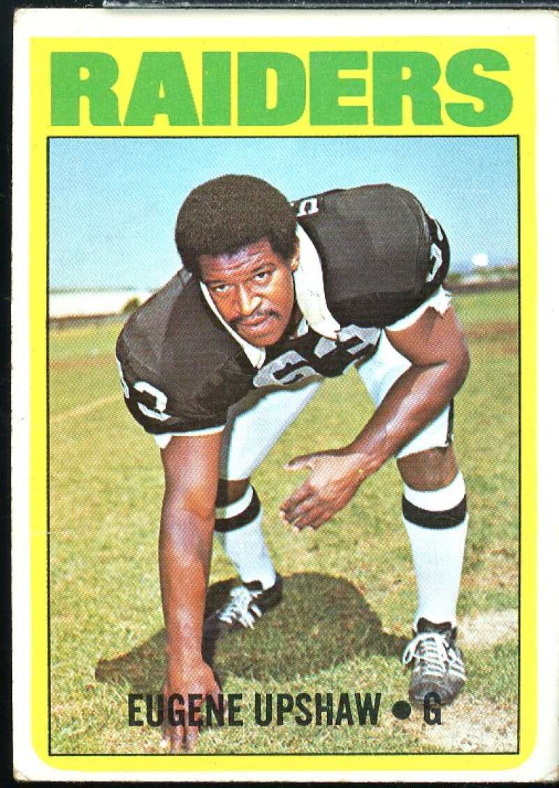 Gene Upshaw Rookie Card 1972 Topps #186  Image 1