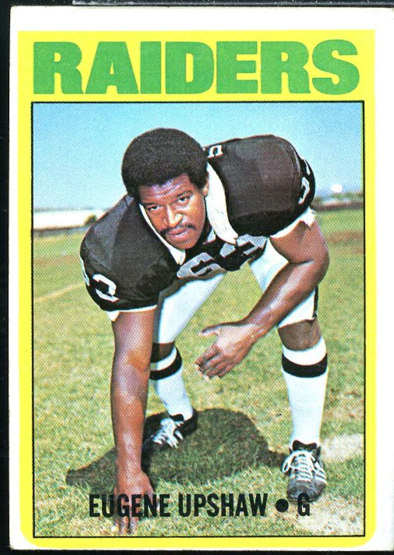 Gene Upshaw Rookie Card 1972 Topps #186  Image 1