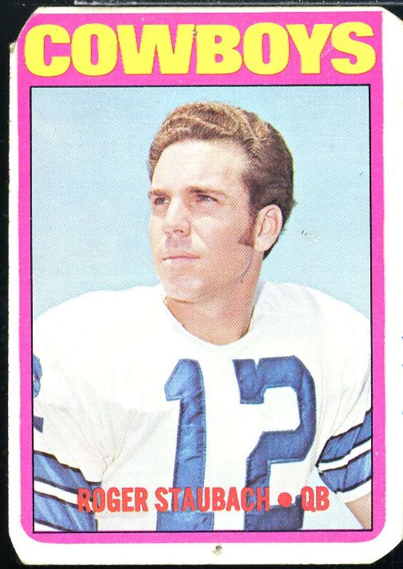 Roger Staubach Rookie Card 1972 Topps #200  Image 1