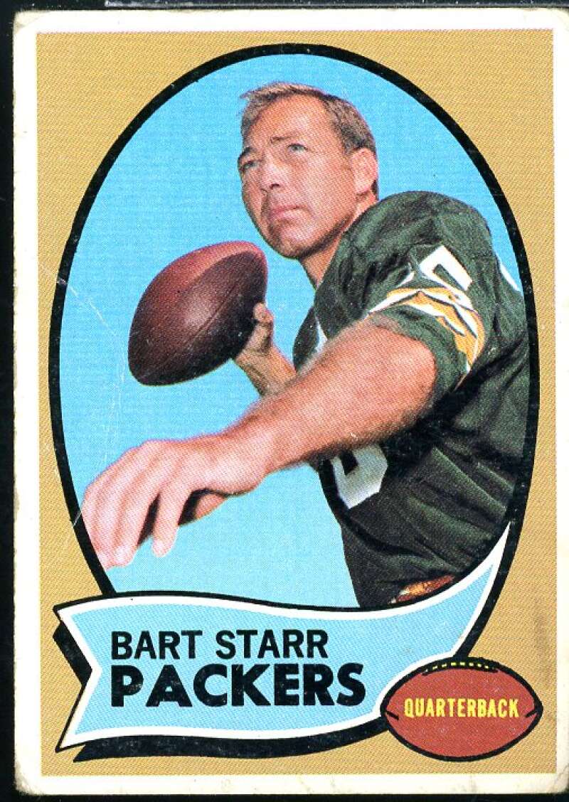 Bart Starr Card 1970 Topps #30  Image 1